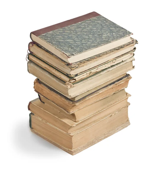 Vieux livres dans une pile — Photo