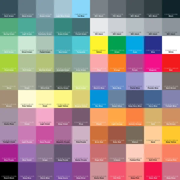 Cmyk color guide — Stock Vector © beholdereye #3741433