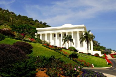 Baha'i temple and gardens clipart