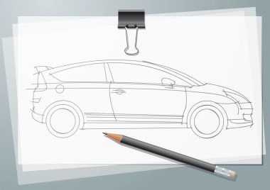 Car Sketch clipart