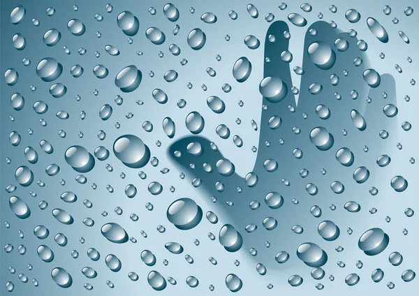 Krople deszczu — Wektor stockowy