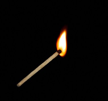 Burning match clipart