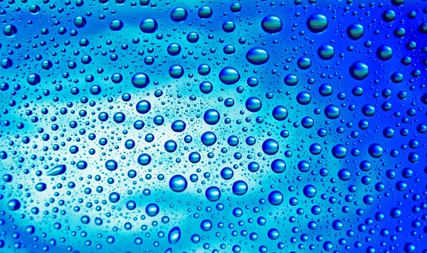 Muitas gotas de água — Fotografia de Stock
