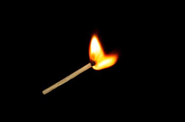 Burning match clipart