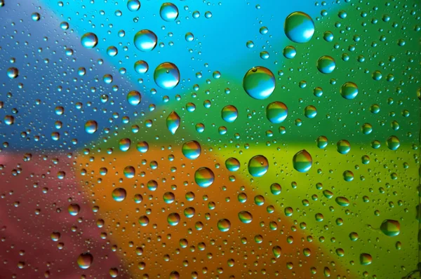Muitas gotas de água — Fotografia de Stock