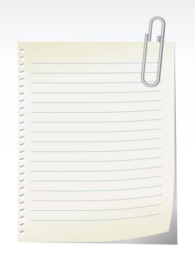 Blank note - vector clipart
