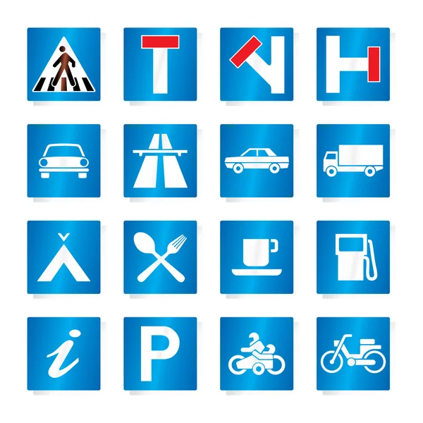 Panneaux routiers (vecteur) ) — Image vectorielle