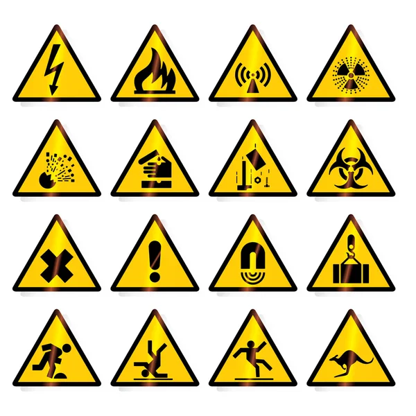Signes d'avertissement (vecteur) ) — Image vectorielle