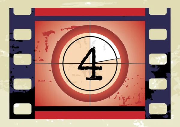 Film Countdown (vector) — Stock Vector