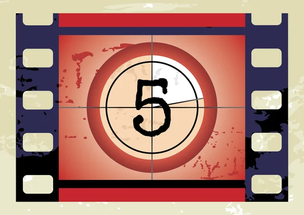 Film Countdown (vector) — Stock Vector