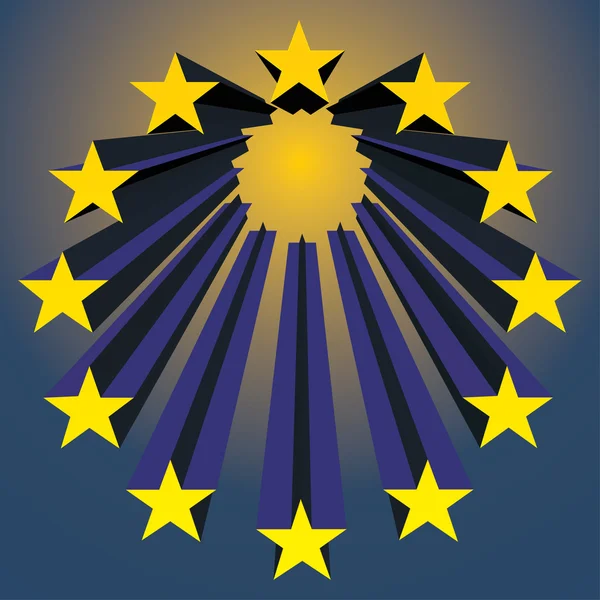 Αστέρια της Ευρωπαικής — Διανυσματικό Αρχείο