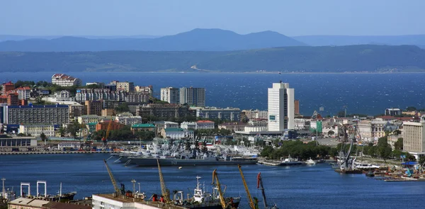 Vladivostok, centrum van de stad — Stockfoto