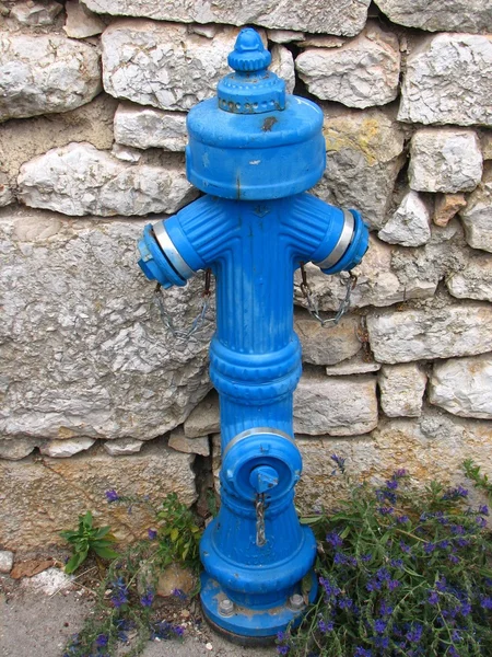stock image Blue water pipes in Croatia