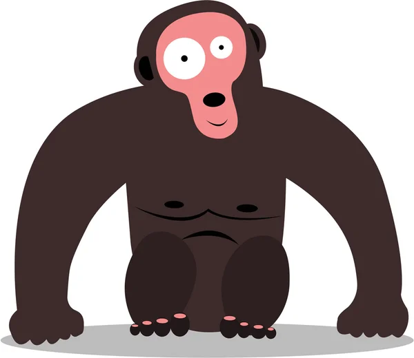 Cartoon gorilla — Stock Vector