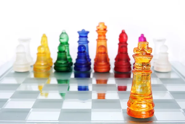 Παιχνίδι σκάκι-βασιλιάς — Φωτογραφία Αρχείου