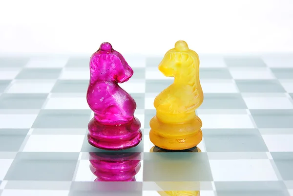 Šachy rytířů — Stock fotografie