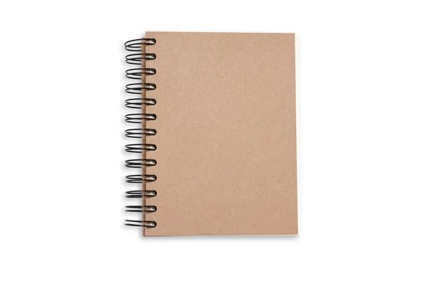 Återvunnet papper anteckningsbok hård cover — Stockfoto