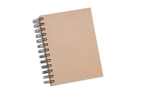 Återvunnet papper anteckningsbok hård cover — Stockfoto