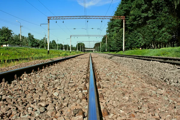 Demir Demiryolu demiryolu — Stok fotoğraf
