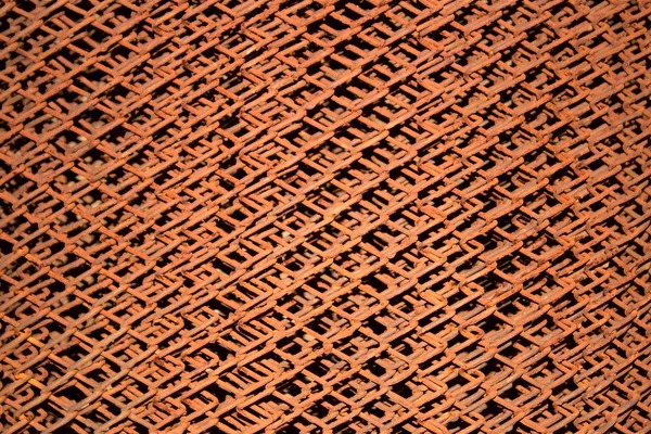 Ржавая железная сетка — стоковое фото