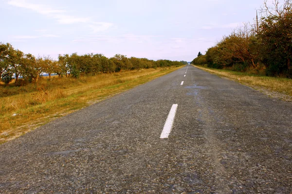 Landelijke wegen bedekt met asfalt — Stockfoto