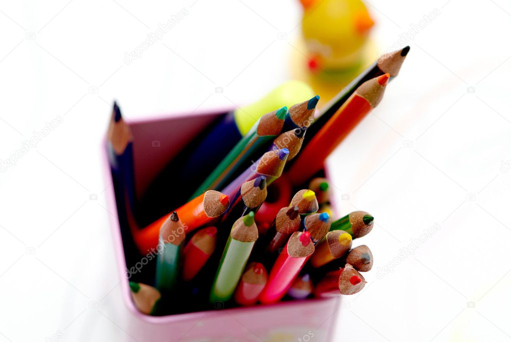 A few crayons