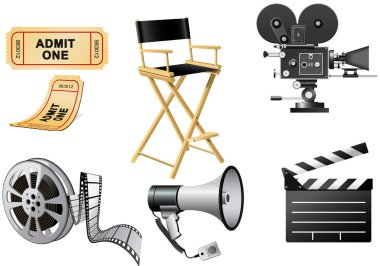 Film Industry attributes clipart