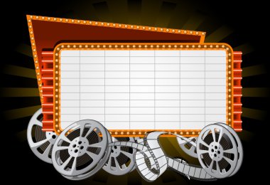 Movie marquee clipart