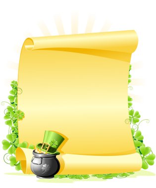 St. Patrick's Day blank Letter clipart