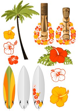 Hawaiian rest attributes clipart