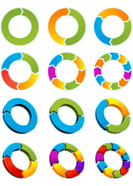 Cercles de flèche — Image vectorielle