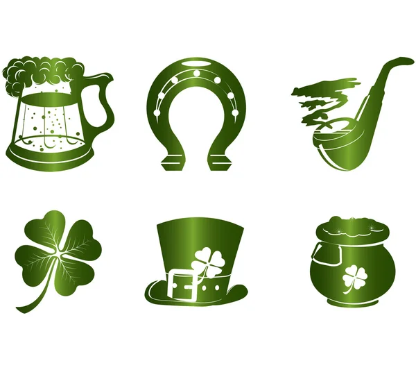 St. Patrick's Day ikon készlet — Stock Vector