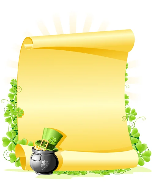 St. Patrick de dag lege brief — Stockvector
