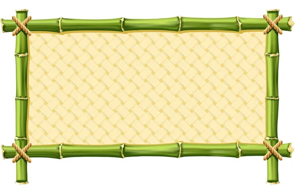 Marco de bambú — Vector de stock
