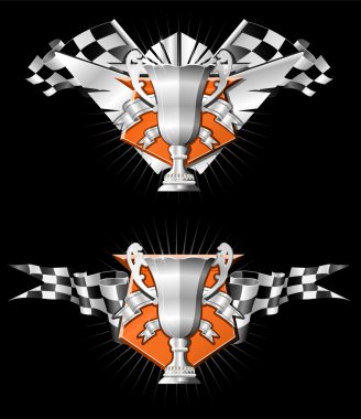 Racing emblems series clipart