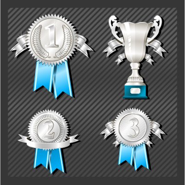 Medals and cup clipart