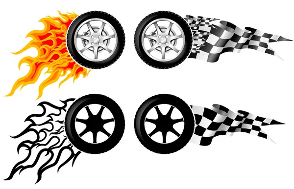 Emblèmes de course sportive - troisième série — Image vectorielle