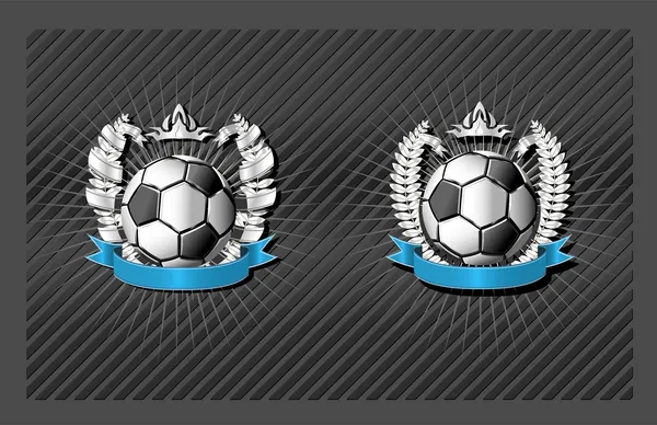 サッカー (フットボール) の紋章 — ストックベクタ