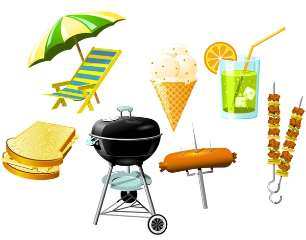 Grill barbecue — Image vectorielle