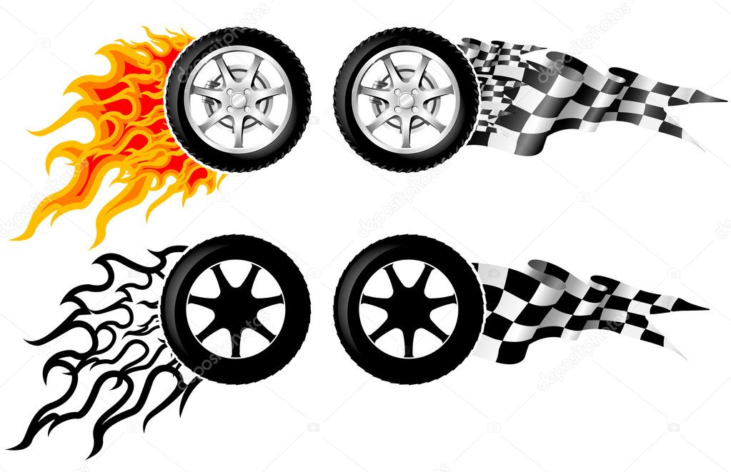 Sports Race Emblems - third set — Stock Vector © Lumumba #3761786