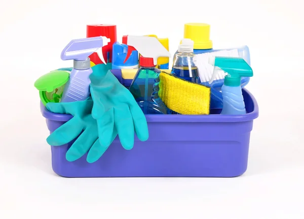 Produtos de limpeza doméstica — Fotografia de Stock