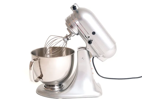 Stainless steel electric mixer — Stock Photo, Image
