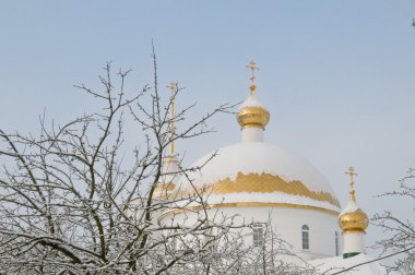 Beyaz kilise. Ortodoks bir kadın Manastırı