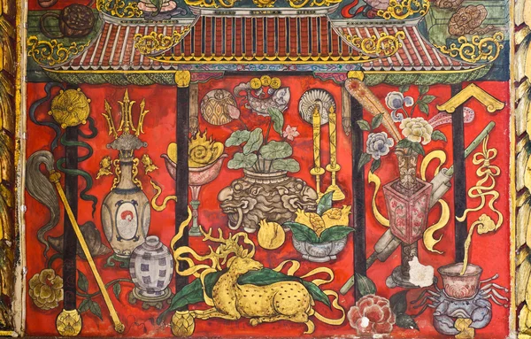 Тайська-Китайська прикладного мистецтва живопис Стокова Картинка