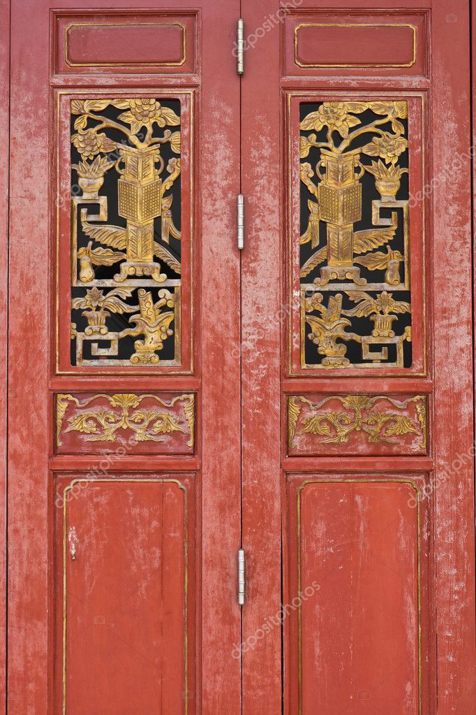 ThaiChinese applied art woodcraft — Stock Photo © sainum 3886702