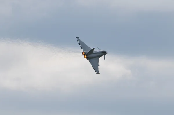 BAE eurofighter typhoon z dopalaczy na Obrazy Stockowe bez tantiem