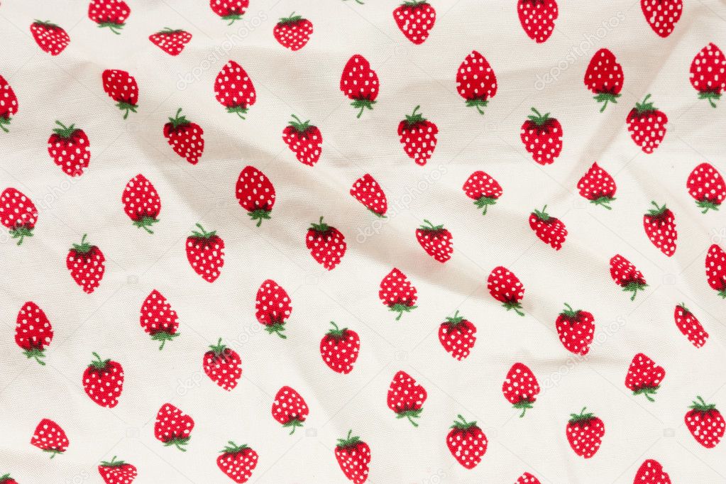 Strawberry texture fabric wrinkled — Stock Photo © keattikorn #3789007