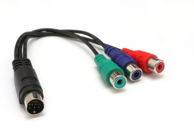 Audio video cables clipart