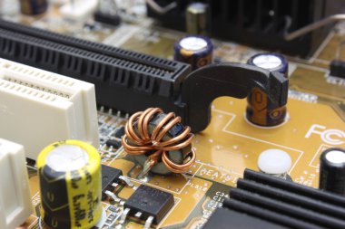 Close-up mother board clipart