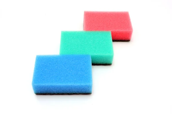 Multicolored sponges Royalty Free Stock Images